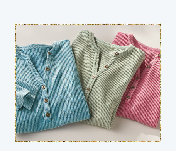 Glenda Waffle Tunic