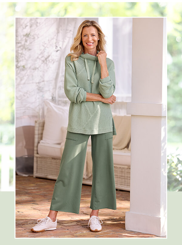 Comfy Place Pullover and Porto Knit Crops