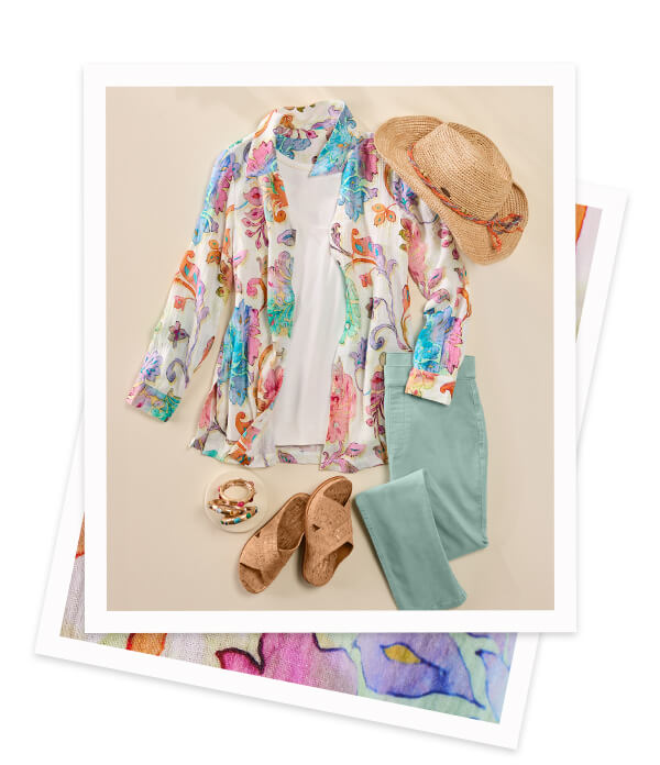 Escambia Gauze Tunic Shirt outfit