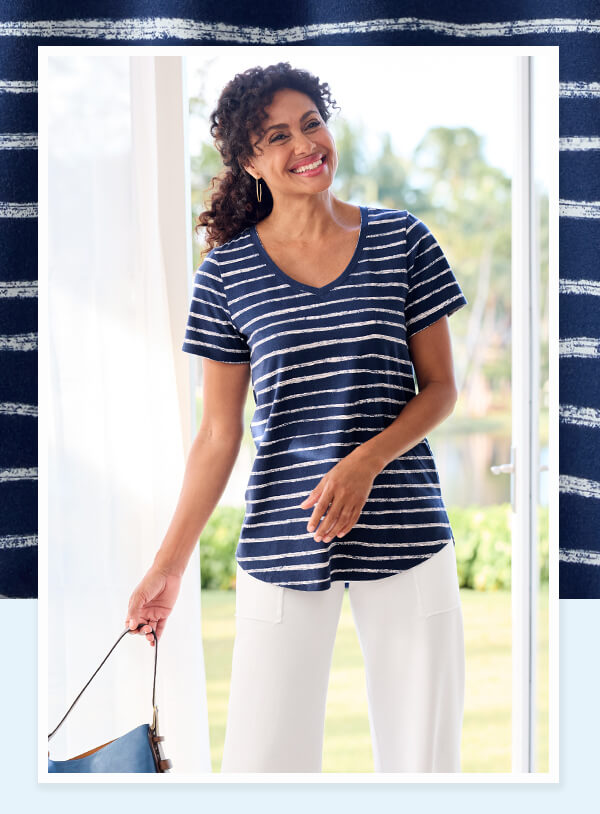 Pima Isabel Short Sleeve Tunic outfit