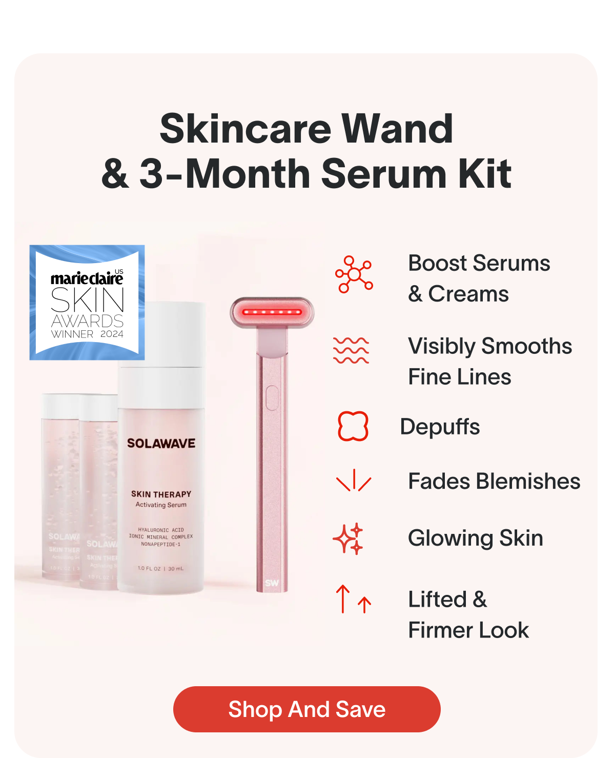 Skincare Wand & 3-Month Serum Kit