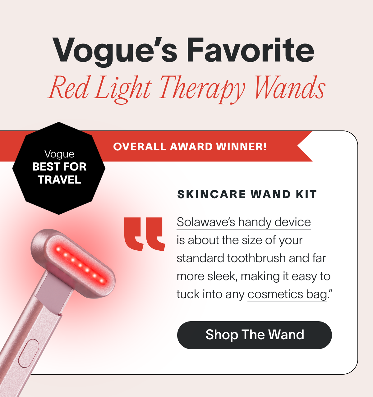 Vouge's Favorite Red Light Therapy Wands
