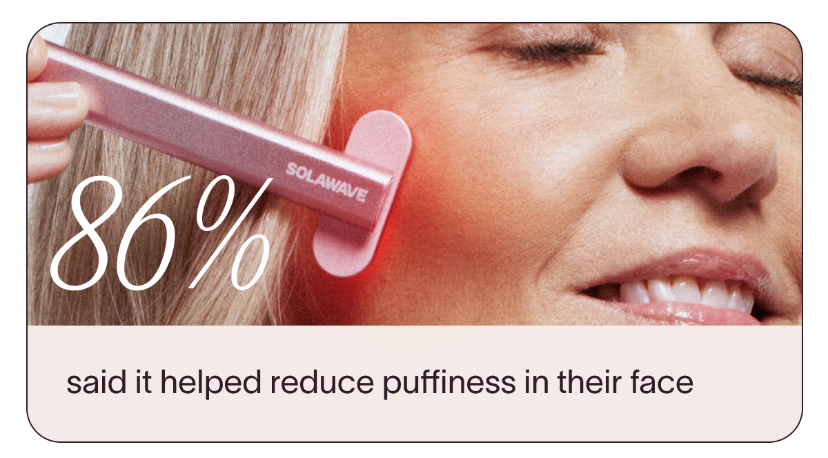 86% said it helped reduce puffiness in their face