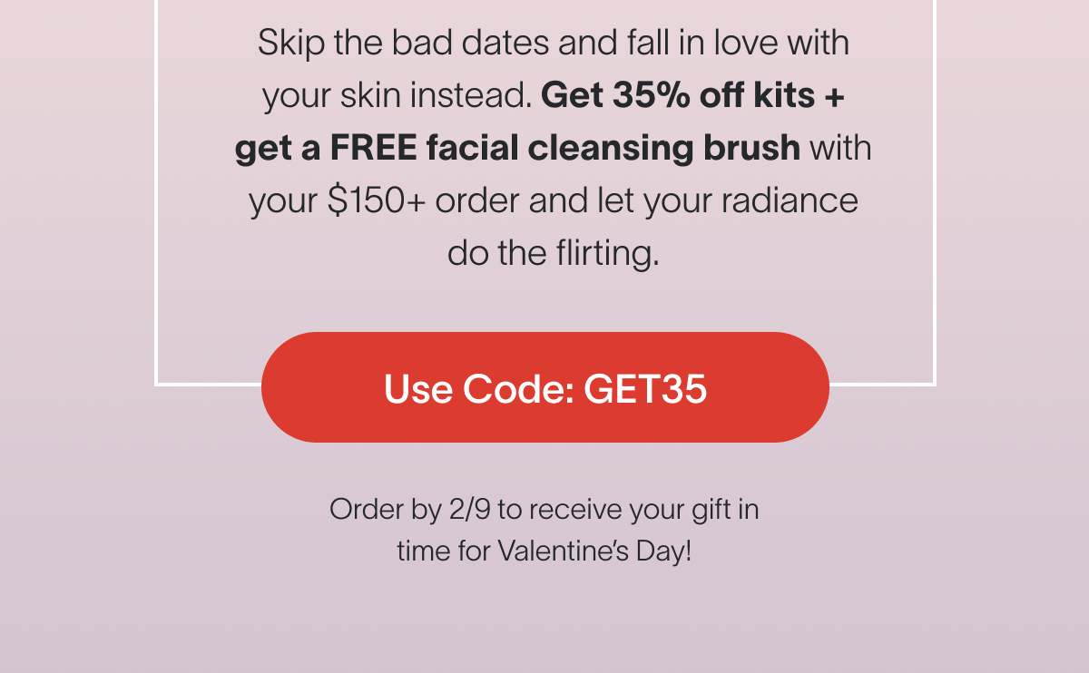 Let your radiance do the flirting. 