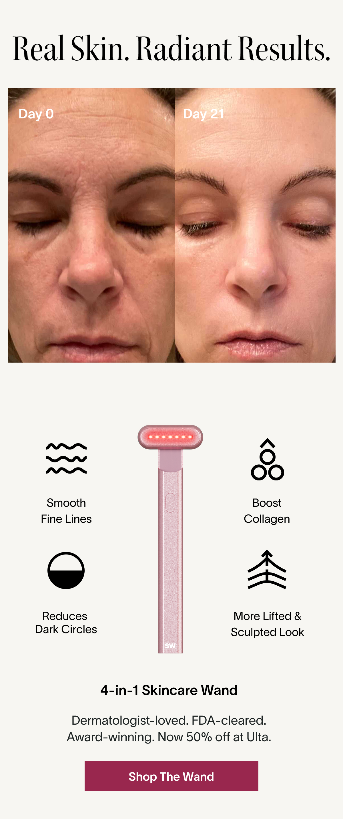 Real Skin. Radiant Results.