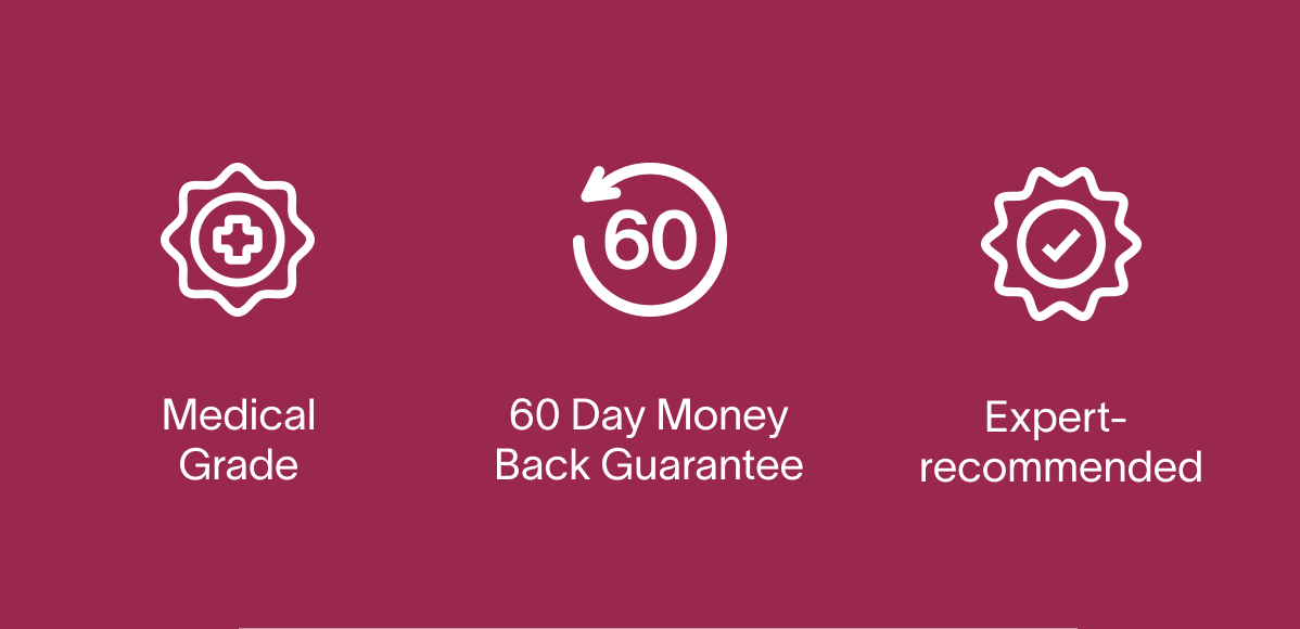 Medical Grade - 60 Day Money Back Guarantee - Expert Recommended