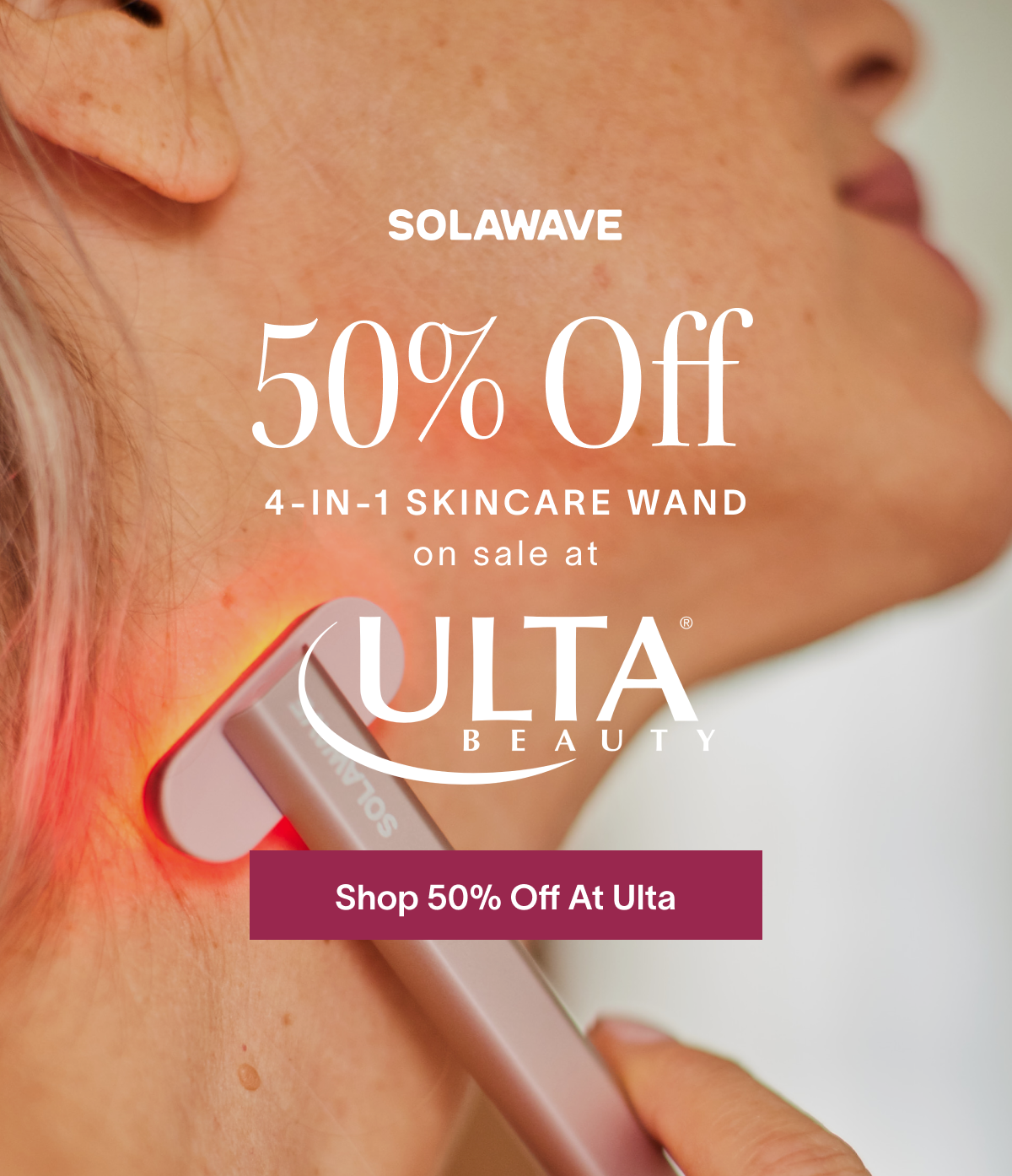 50% Off 4-in-1 Skincare Wand on sale only at Ulta