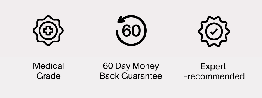 Medical Grade - 60 Day Money Back Guarantee - Expert Recommended