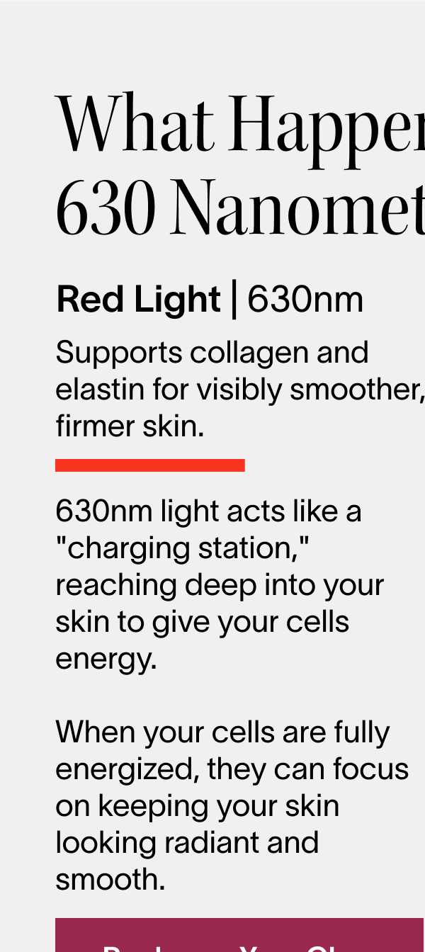 What happens at 630 nanometers?