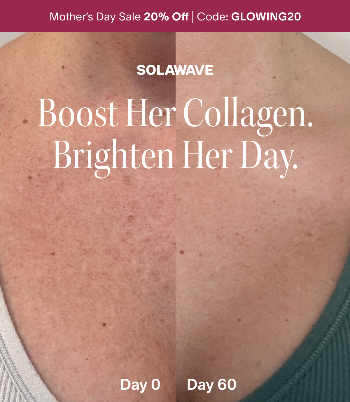 Mother's Day Sale 20% Off with GLOWING20