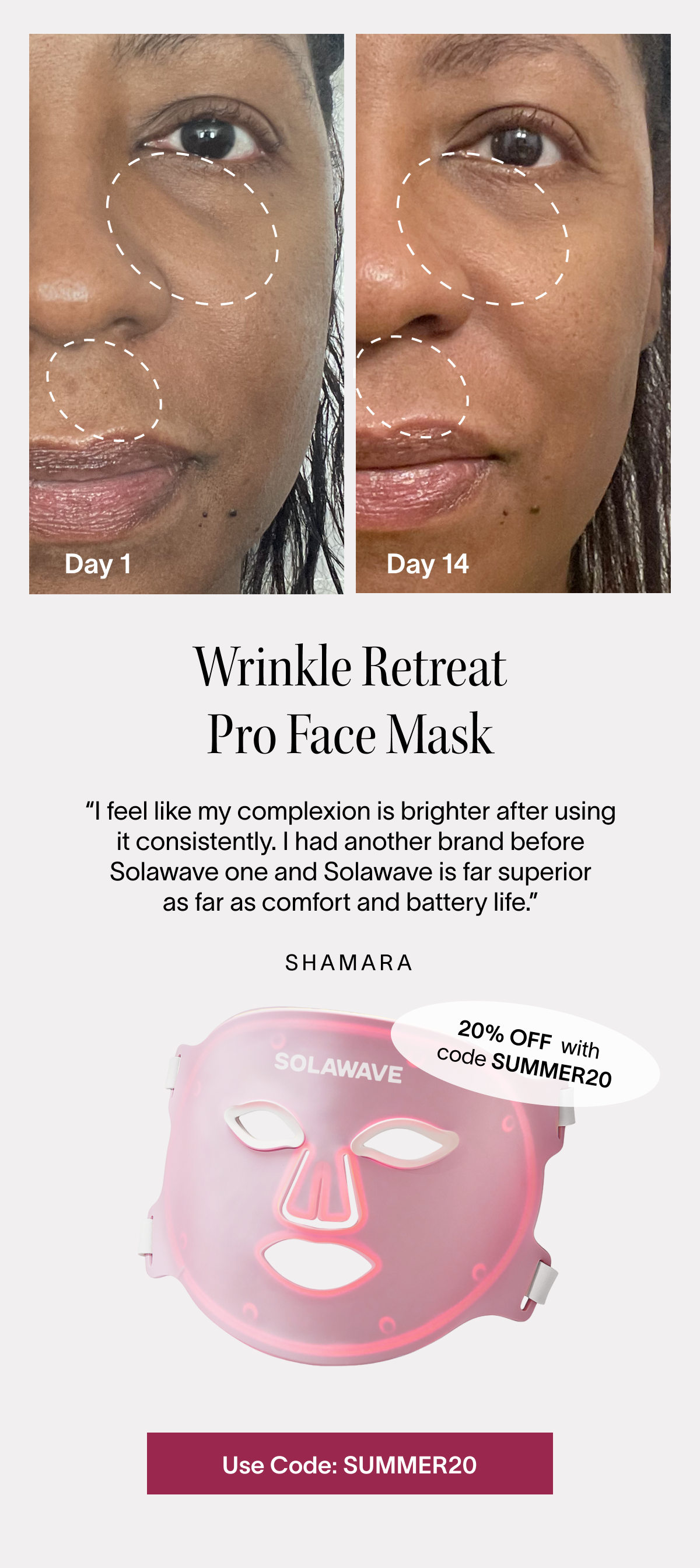 Wrinkle Retreat Pro Face Mask