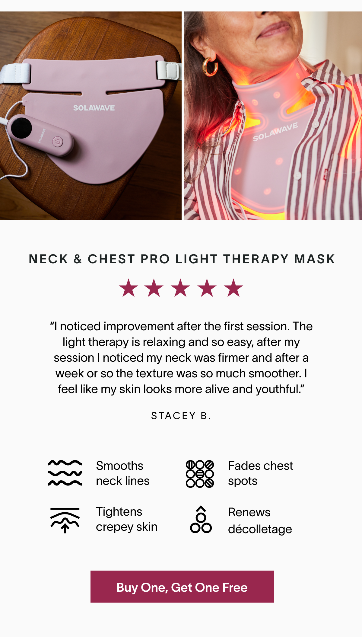 Neck & Chest Mask Pro