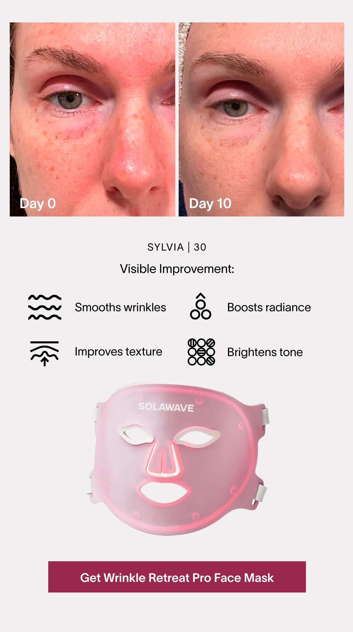 Get Wrinkle Retreat Face Mask Pro