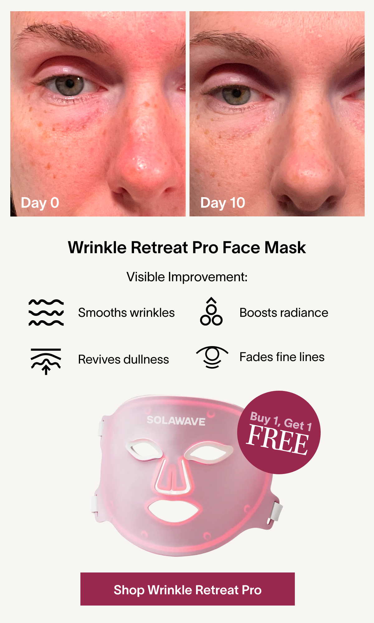 Wrinkle Retreat Pro Face Mask