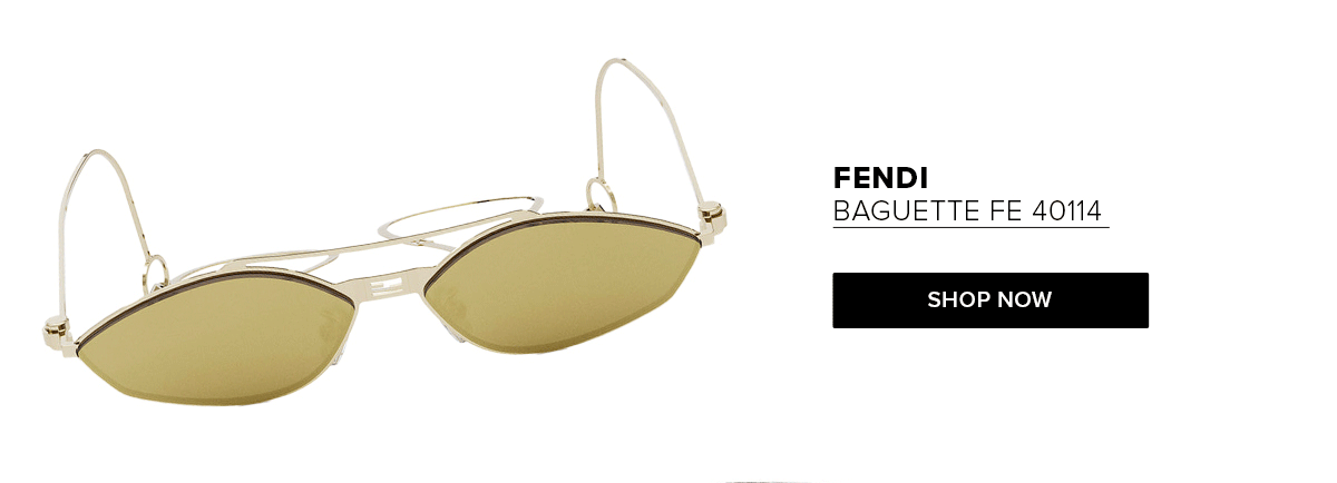 Fendi BAGUETTE FE 40114 U-Y 30G Geometric Sunglasses SHOP NOW