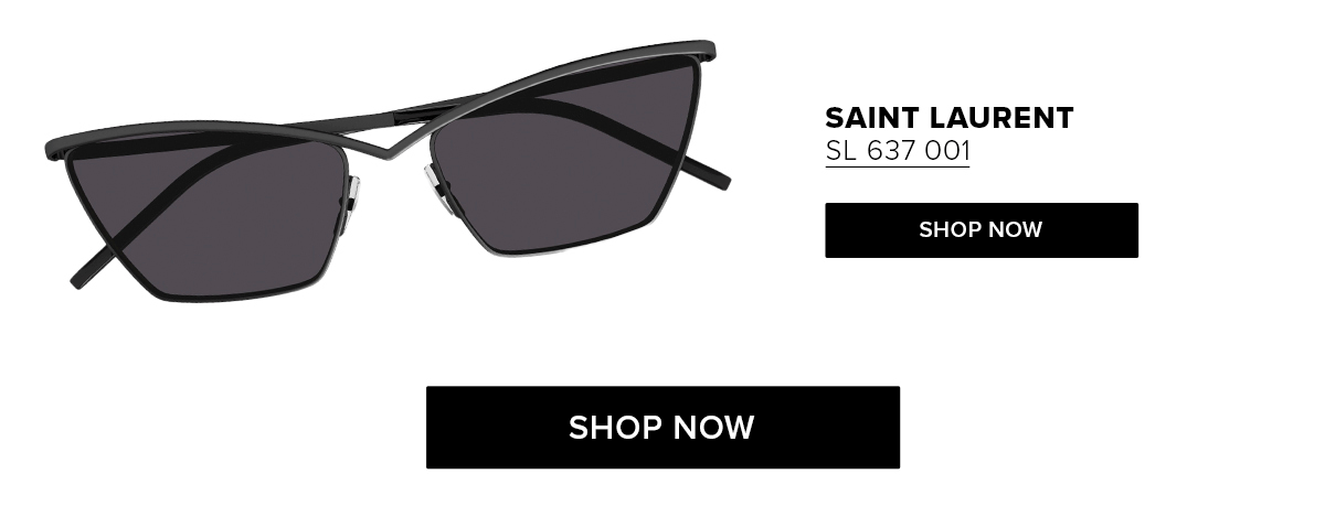Saint Laurent SL 637 001 Geometric Sunglasses  SHOP NOW