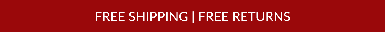 Red Banner Displaying “Free Shipping | Free Returns”