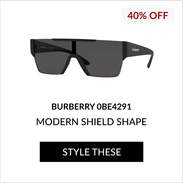 Burberry Modern Shield Shape. Style These