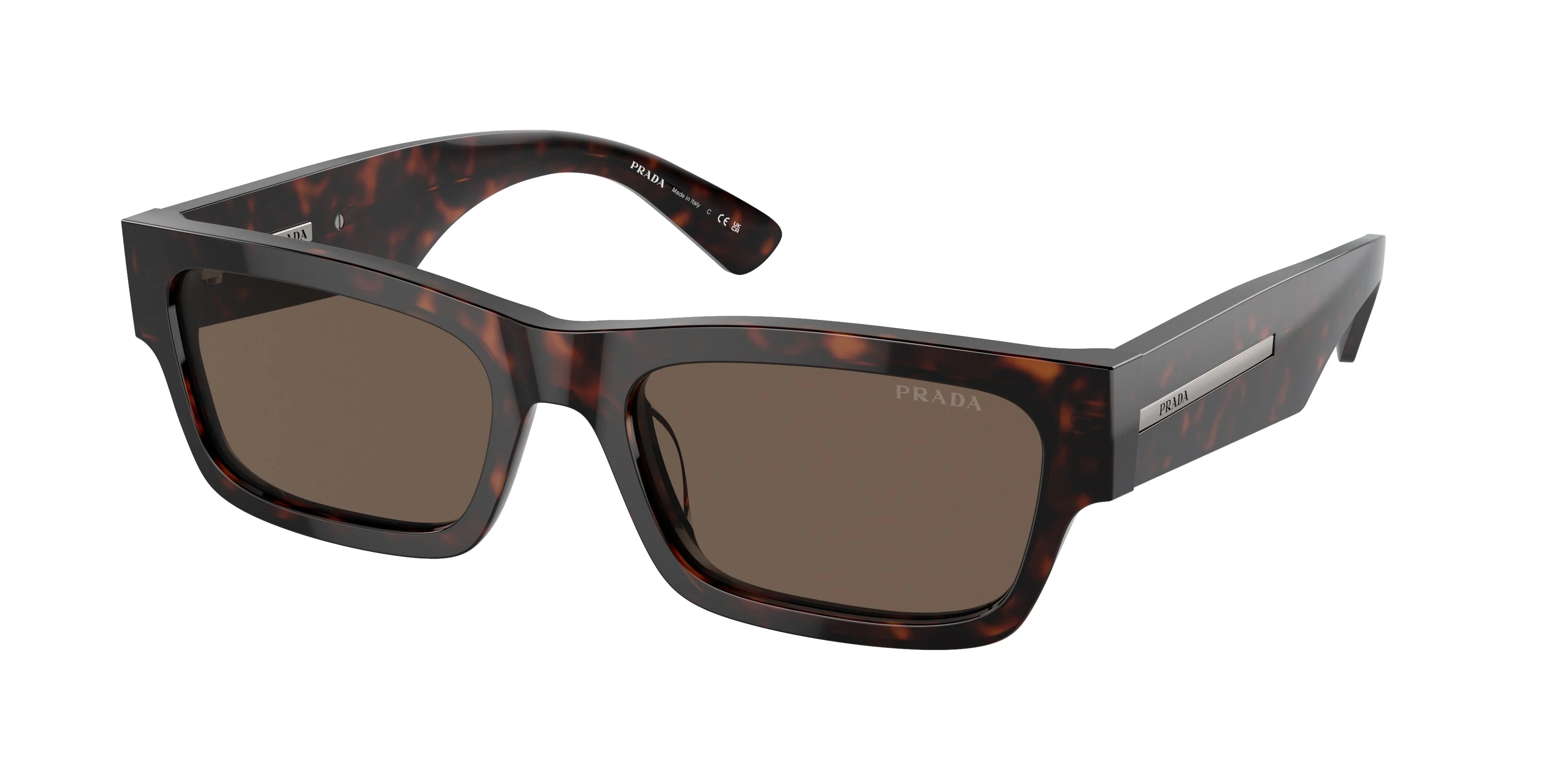 Image of Prada PRA03S 17N08T RECTANGLE Sunglasses