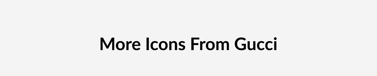 “More Icons From Gucci” banner.
