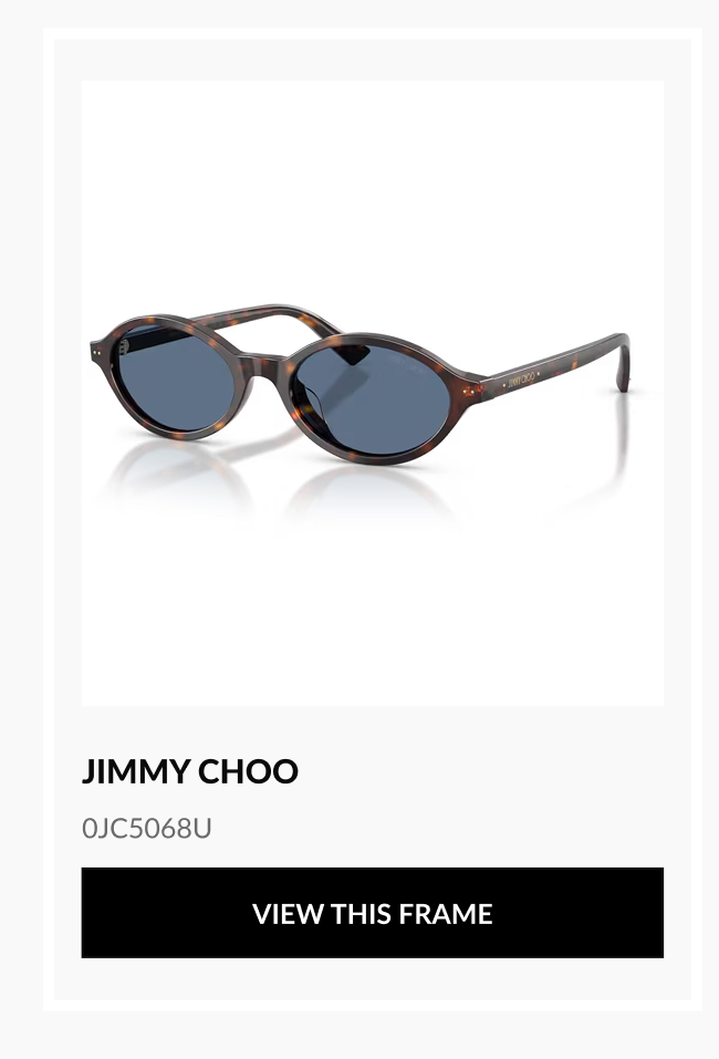 Product image of Jimmy Choo 0JC5068U designer sunglasses with View This Frame button.