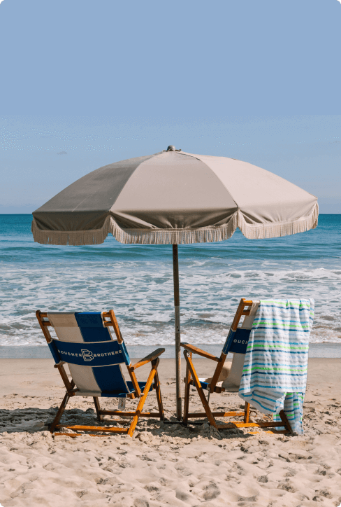 Lounge on the beach