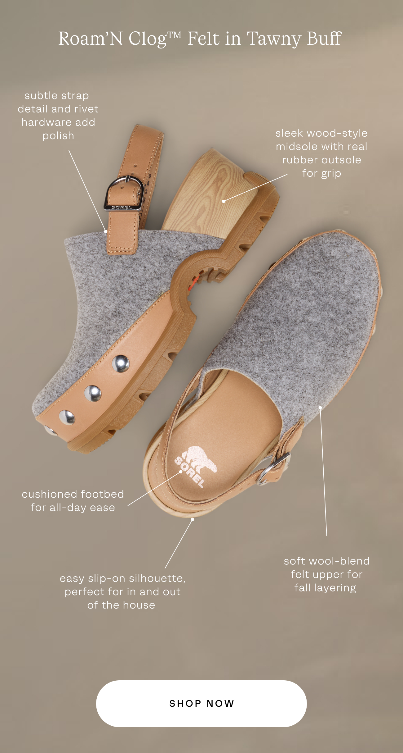 Roam'N Clog Felt