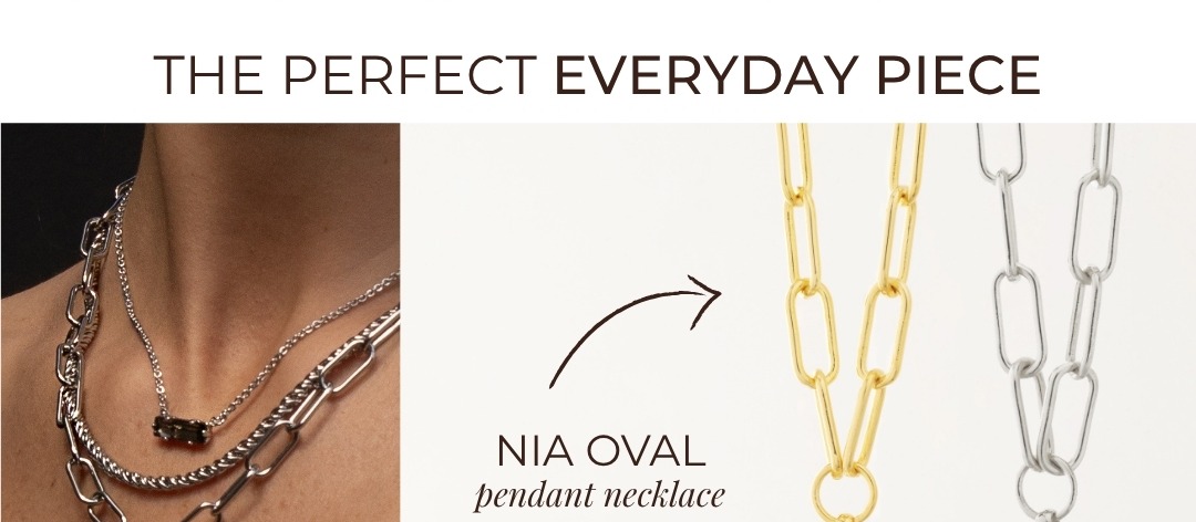 The Perfect Everyday Piece: Nia Oval Pendant Necklace