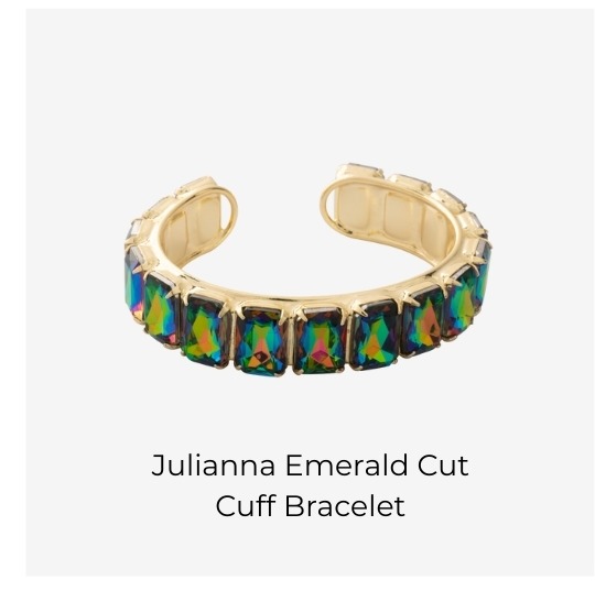 Julianna Emerald Cut Cuff Bracelet