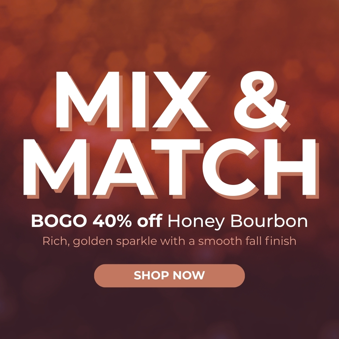 Mix & Match - BOGO 40% Off Honey Bourbon: Rich, golden sparkle with a smooth fall finish - Shop Now