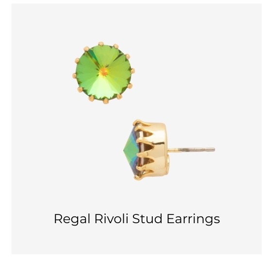 Regal Rivoli Stud Earrings