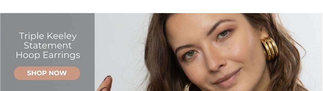 Triple Keeley Statement Hoop Earrings