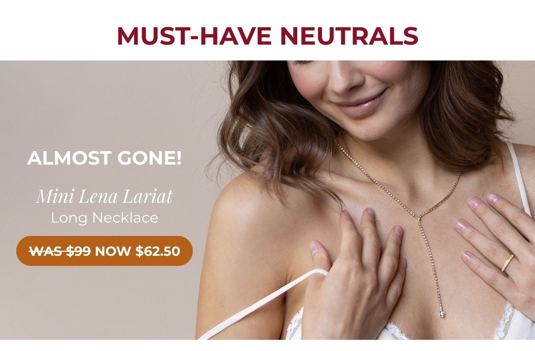 Almost Gone! Mini Lena Lariat Long Necklace was $99 now $62.50