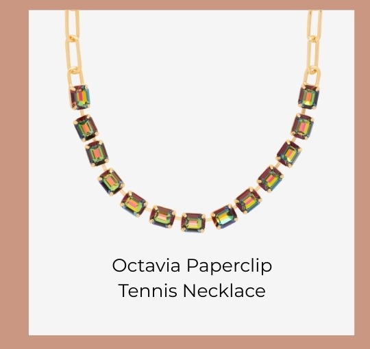 Octavia Paperclip Tennis Necklace