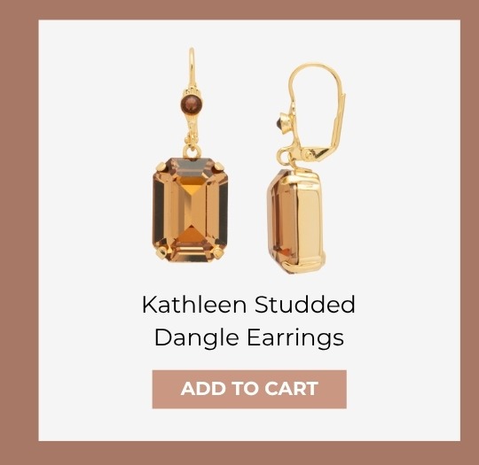 Kathleen Studded Dangle Earrings