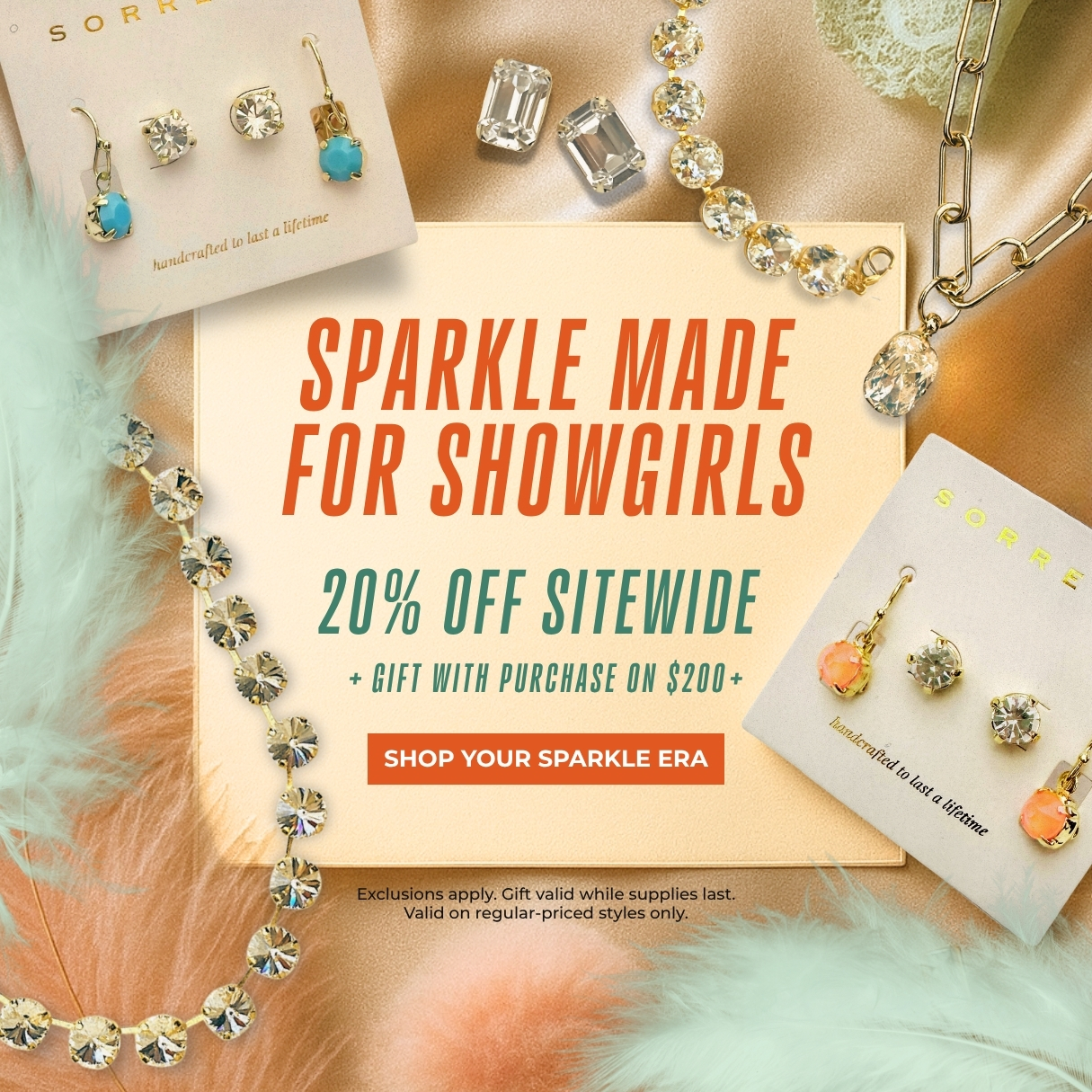 Sparkle Made for Showgirls - 20% Off Sitewide + Gift with Purchase on $200+. Shop Your Sparkle Era - Exclusions Apply. Gift valid while supplies last. Valid on regular-priced styles only.