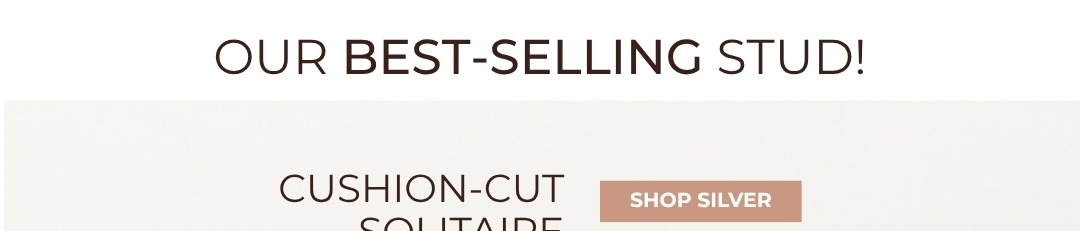 Our Best-Selling Stud! Cushion cut solitaire stud earrings - Shop Silver