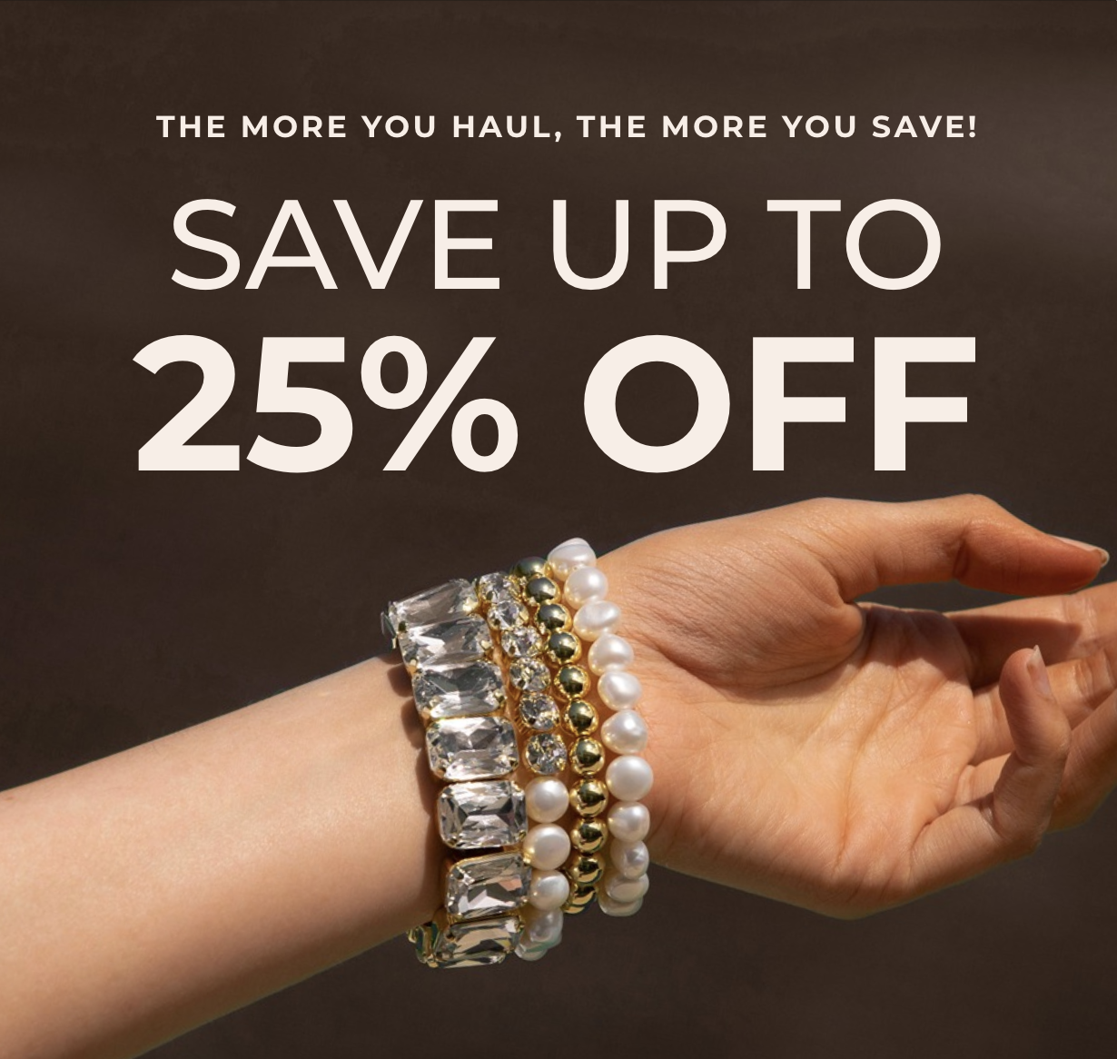 Save Up to 25% Off! - Stretch styles that do it all - stack your sparkle, stack your savings!