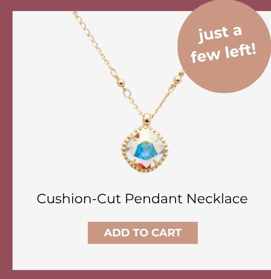 Cushion-Cut Pendant Necklace