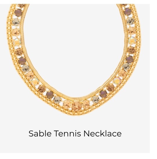 Sable Tennis Necklace