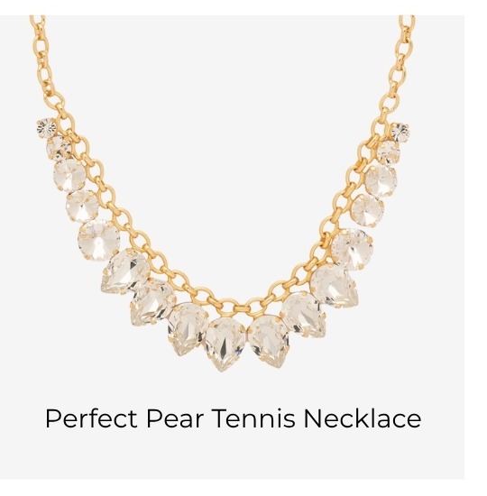 Perfect Pear Tennis Necklace