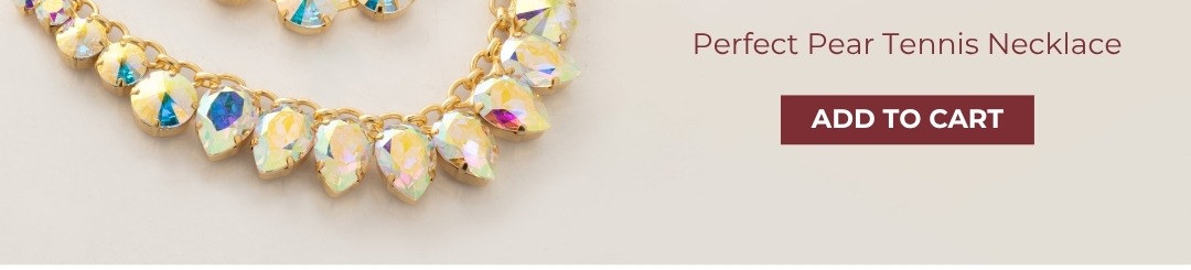 Perfect Pear Tennis Necklace