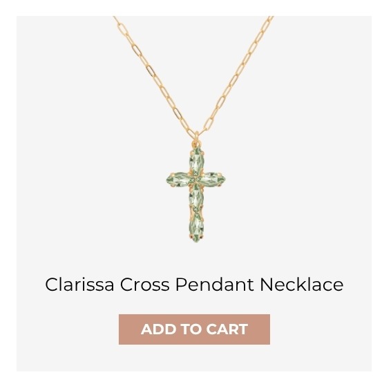 Clarissa Cross Pendant Necklace