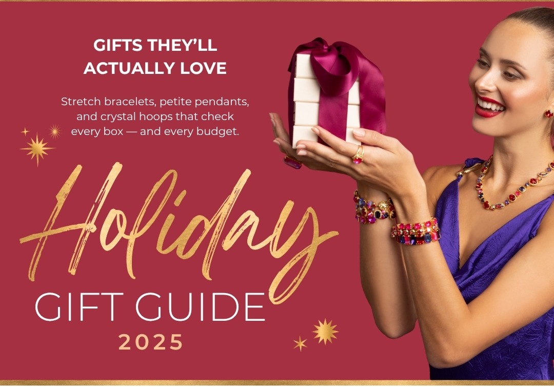 Holiday Gift Guide 2025: Gifts they'll actually love: Stretch bracelets, petite pendants, and crystal hoops that check every box - and every budget