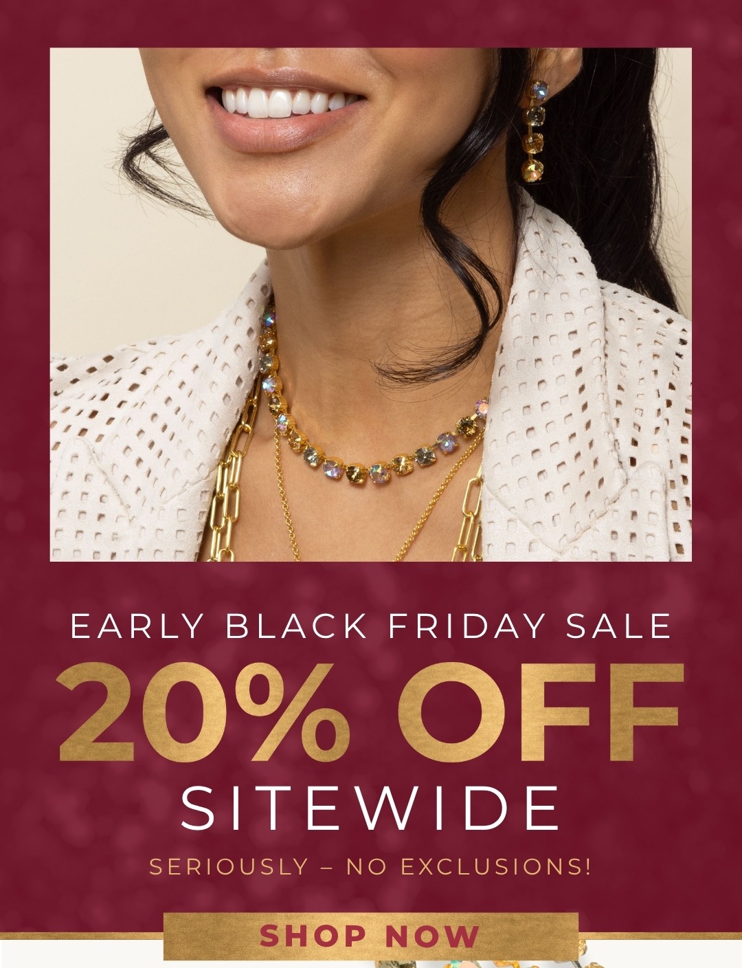 Early Black Friday Sale: 20% Off Sitewide - Seriously, No Exclusions!