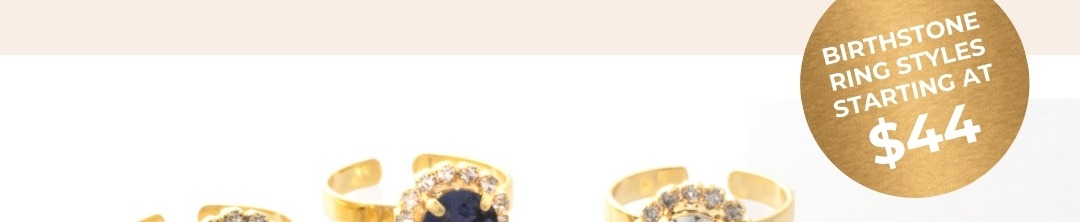 Birthstone Ring Styles starting at $44