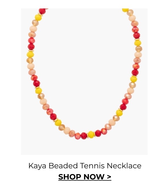 Kaya Beaded Tennis Necklace