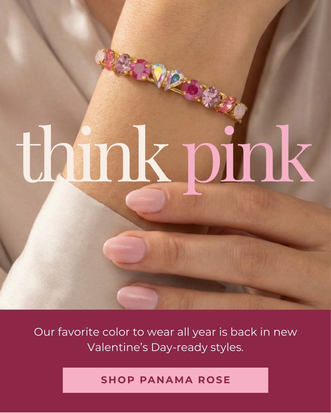 Think Pink - Our favorite color to wear all year is back in new Valentine’s Day-ready styles.