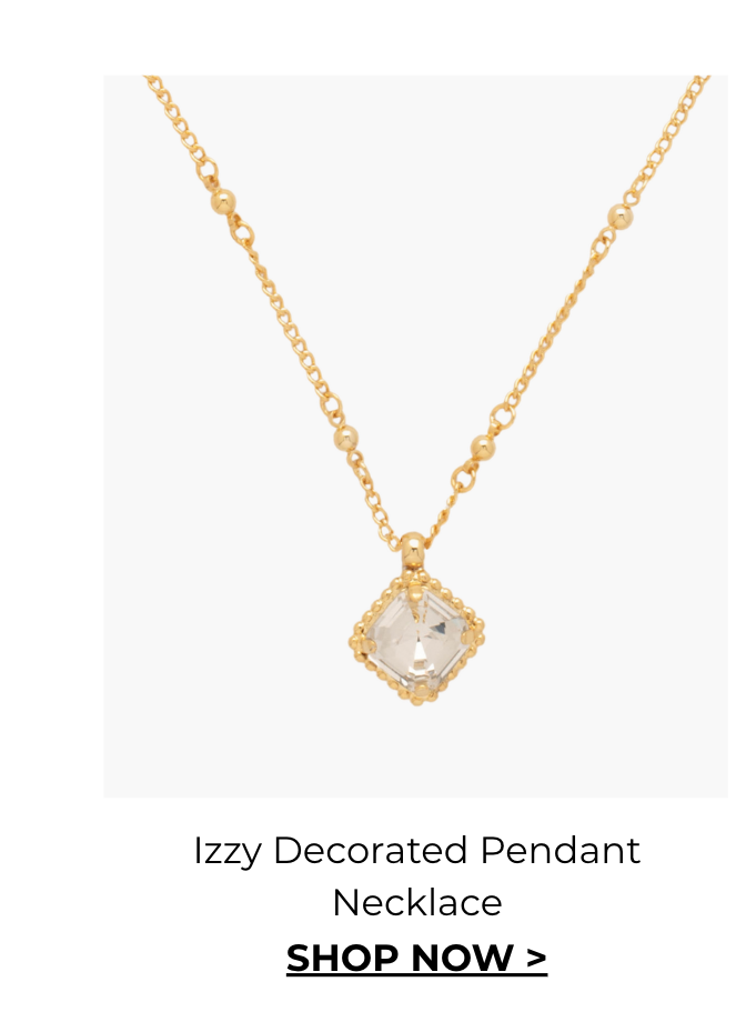 Izzy Decorated Pendant Necklace