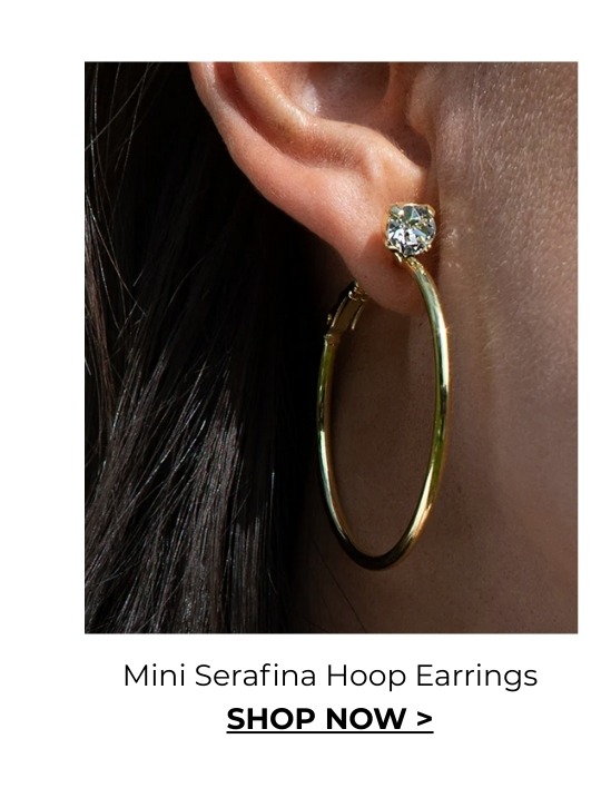 Mini Serafina Hoop Earrings